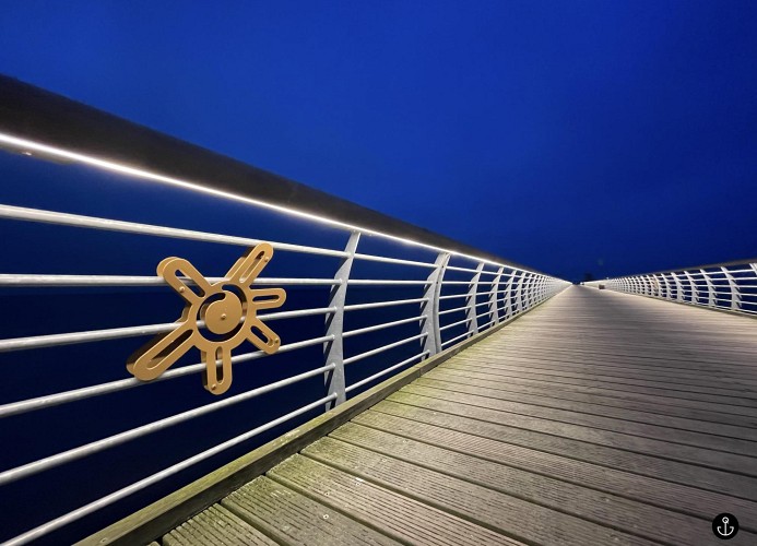 Grömtiz blaue Stunde - Seebrücke