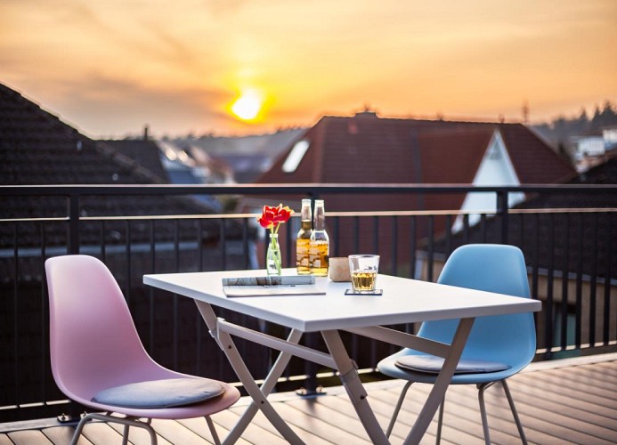 Blick von der Dachterrasse